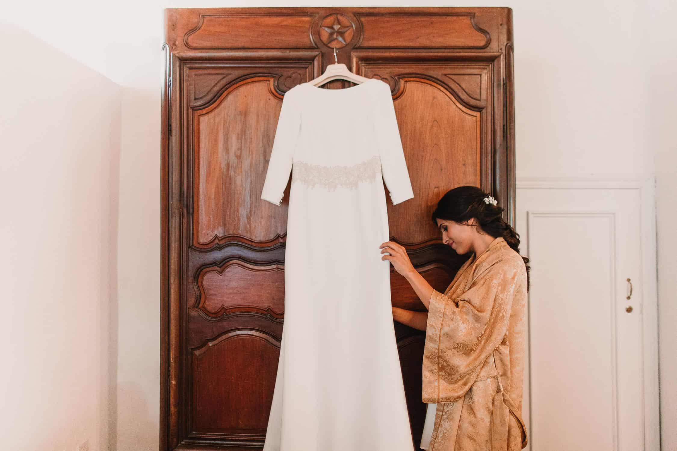 vestido recto de novia en valencia