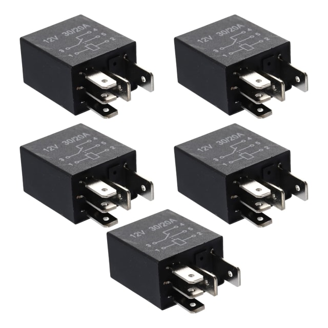 RELAY 12V 15-30A 5PATAS