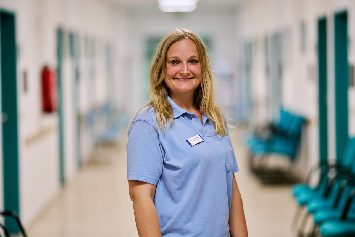 Stephanie Staude-Keywan, Physiotherapeutin an der Klinik an der Weißenburg
