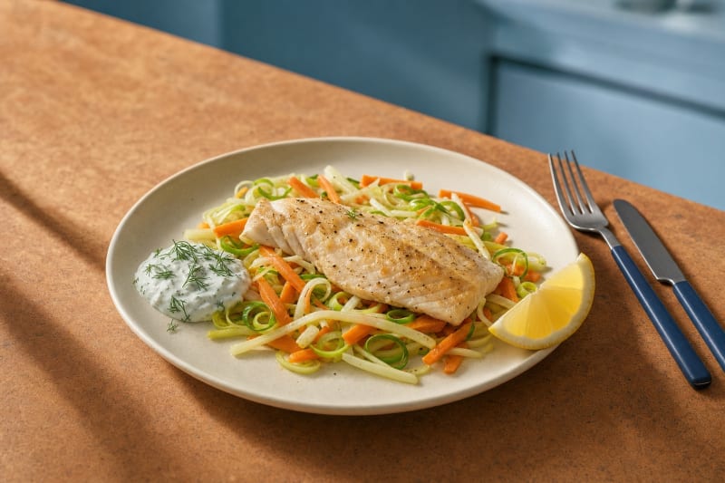 Fischpfanne mit Frühlingsgemüse