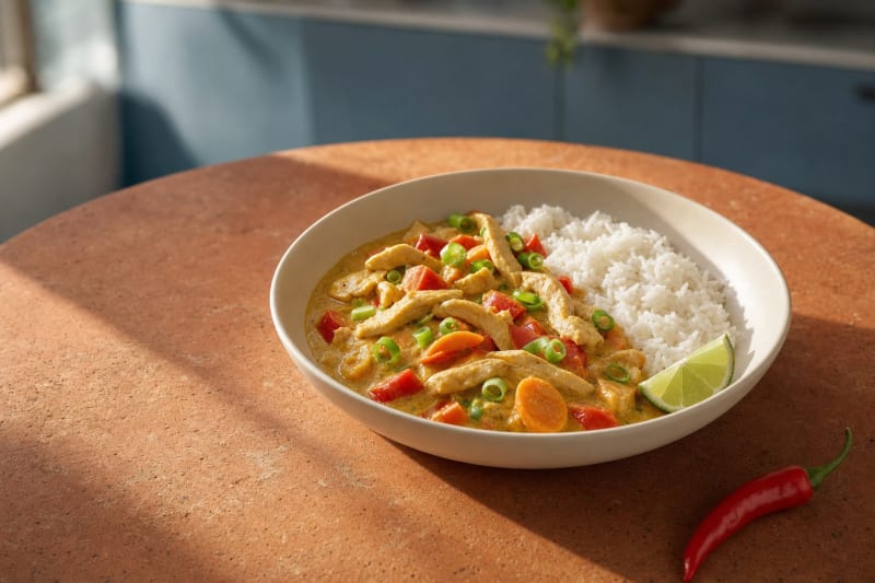 Hähnchen-Kokos-Curry