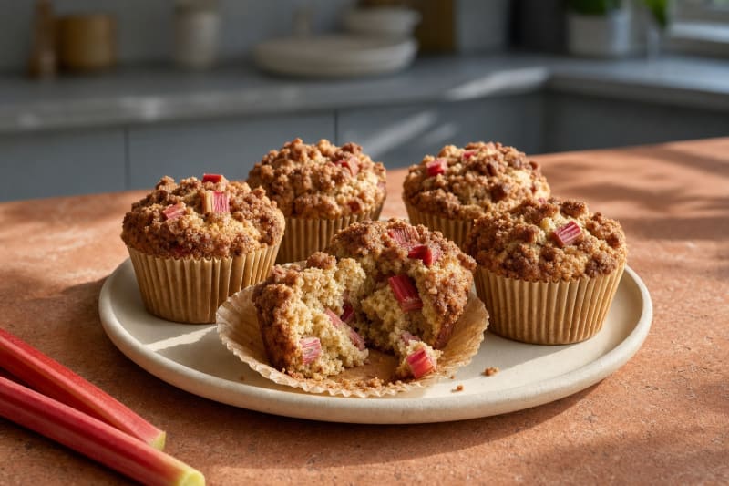 Rhabarber-Streusel-Muffins