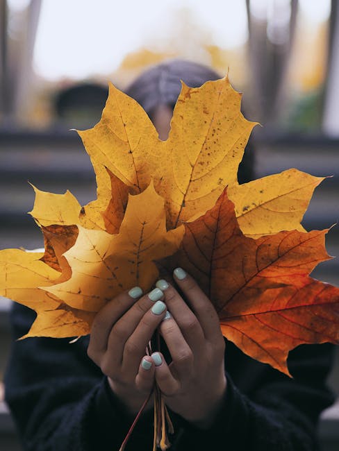 Professional fall nails design with intricate patterns - Toronto nail salon