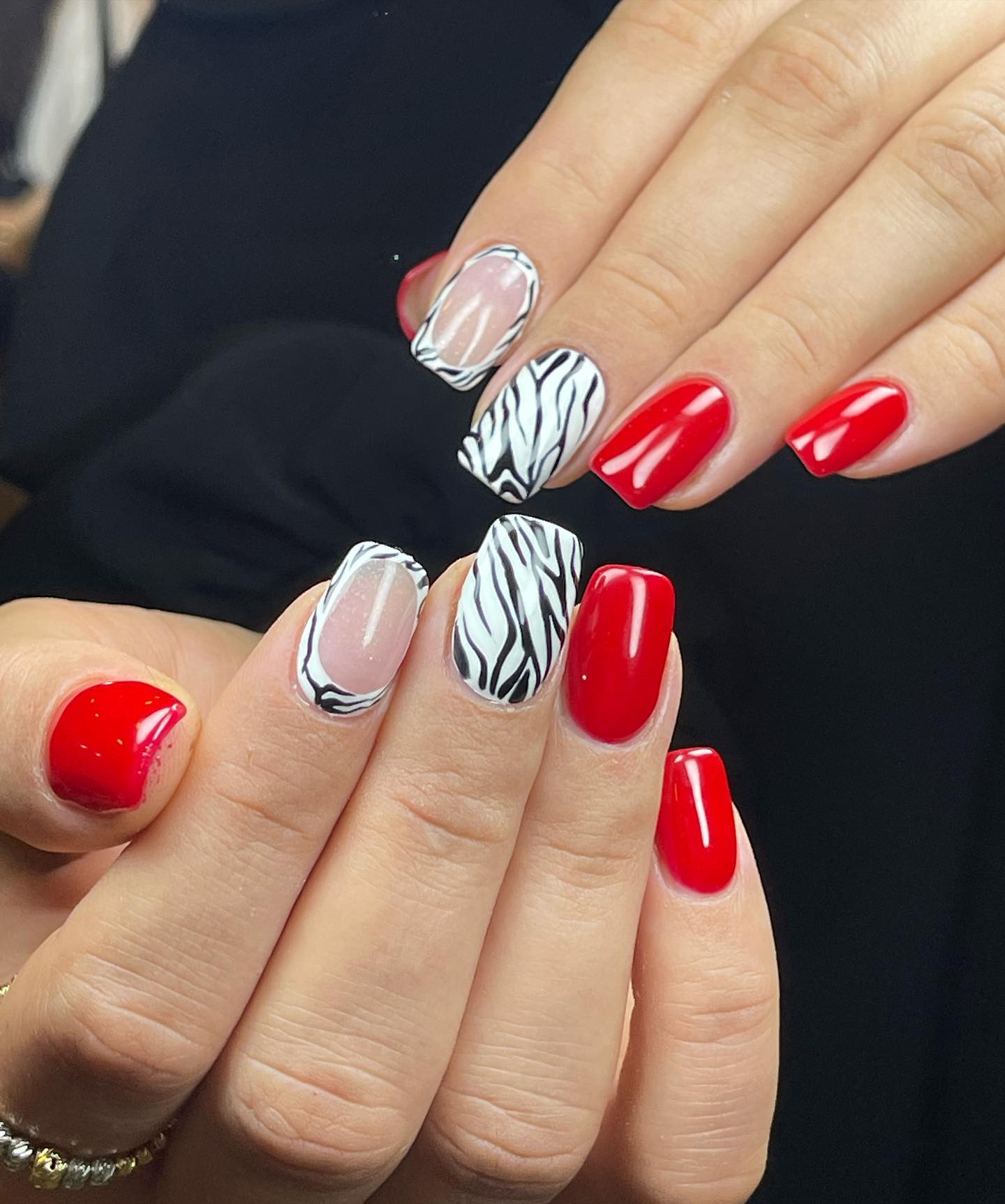 Professional nail design design with intricate patterns - Toronto nail salon