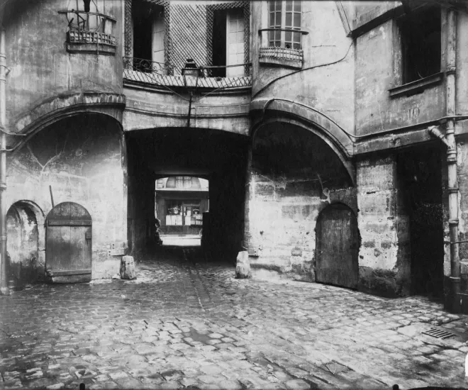 A photograph by Eugene Atget in the streets of Paris. But is it a “street photograph” without people?