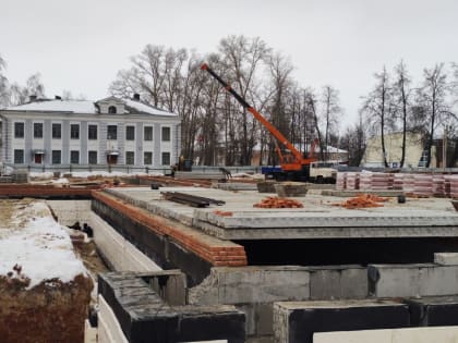 Строительство школы продолжается