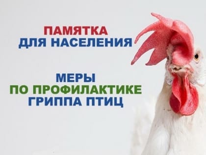 ПАМЯТКА ДЛЯ НАСЕЛЕНИЯ «МЕРОПРИЯТИЯ ПО ПРОФИЛАКТИКЕ ГРИППА ПТИЦ»