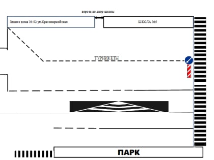 Ограничение движения на площади