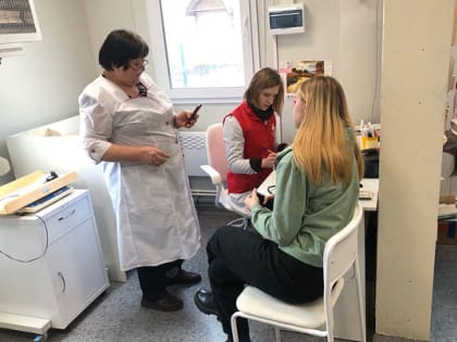 Камешковский район посетили волонтёры-медики