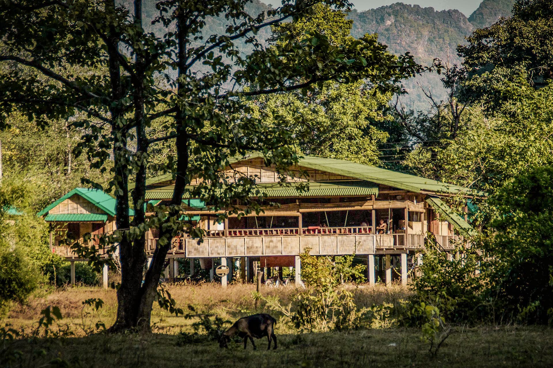 View to the restaurant Camp 2