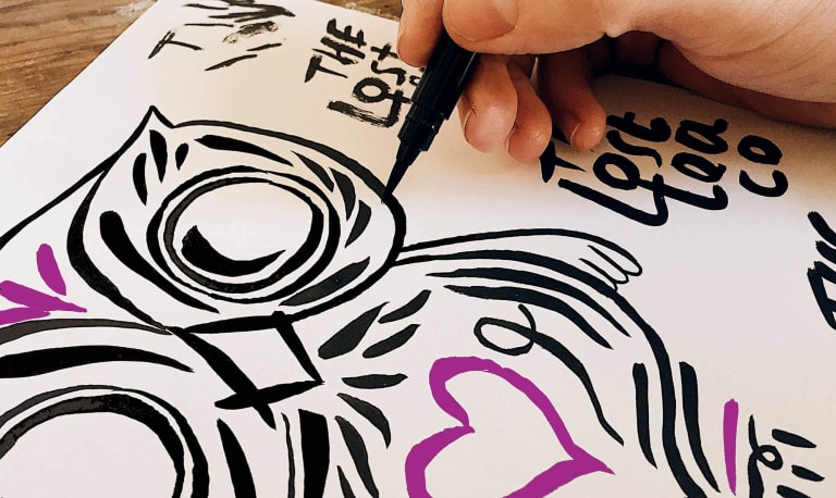 lost tea company brand identity design