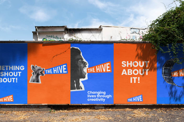 the hive brand identity posters