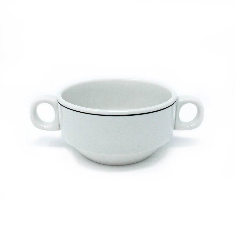 Bol à soupe Dudson Black Line - Bol à soupe 2 anses · 4 1/8 po · 36/caisse — image 1