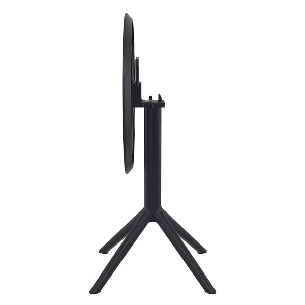 Table ronde pliante Sky 60 par Siesta - Noir - Résine durable et résistante aux intempéries — image 2
