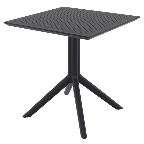 Table Sky 70 par Siesta - Noir - Résine durable et résistante aux intempéries — image 2