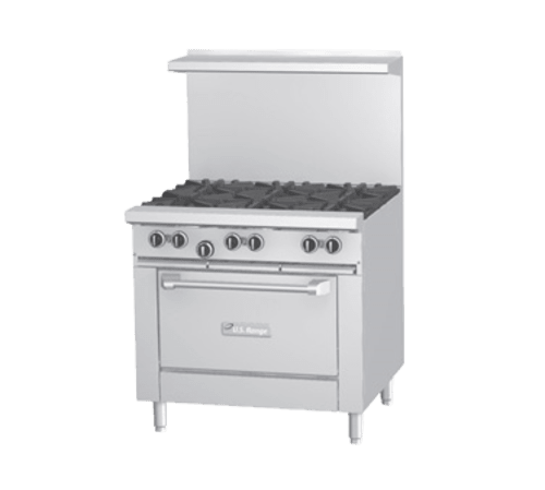Cuisinière à gaz de 36 po à 6 brûleurs avec four standard Garland U36-6R