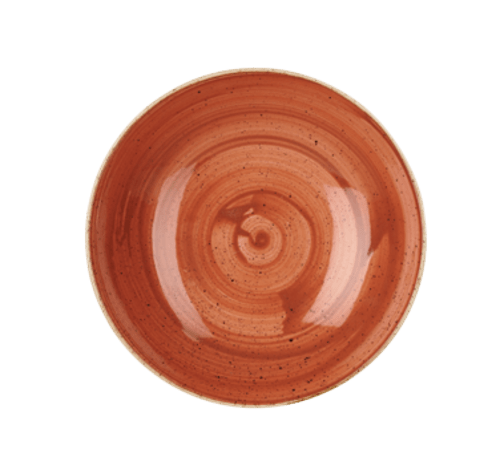 Assiette creuse Churchill SSOSEVB91 - Stonecast Spiced Orange · 40 oz · 9 3/4 po dia. x 1 3/8 po H · Orange épicée