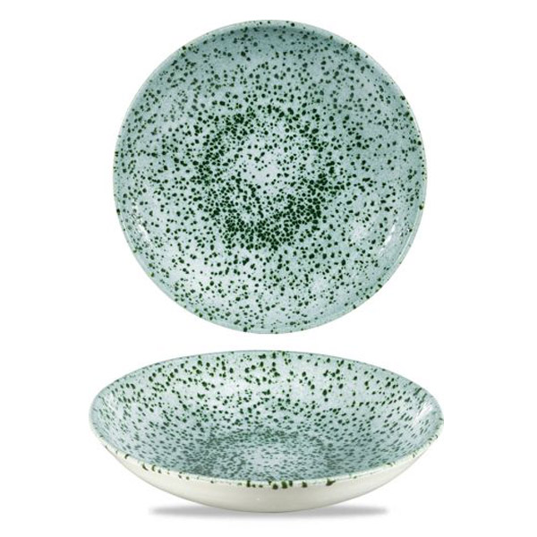 Assiette creuse Churchill MNGREVB91 - Studio Prints Mineral · 40 oz · 9 3/4 po dia. x 1 5/16 po H · Vert minéral