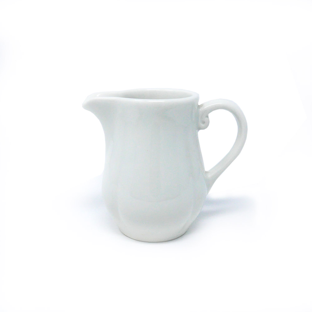 Pot à lait Accessoires Dudson Plain White Sonata - Pot à lait · 9 oz · 8/caisse