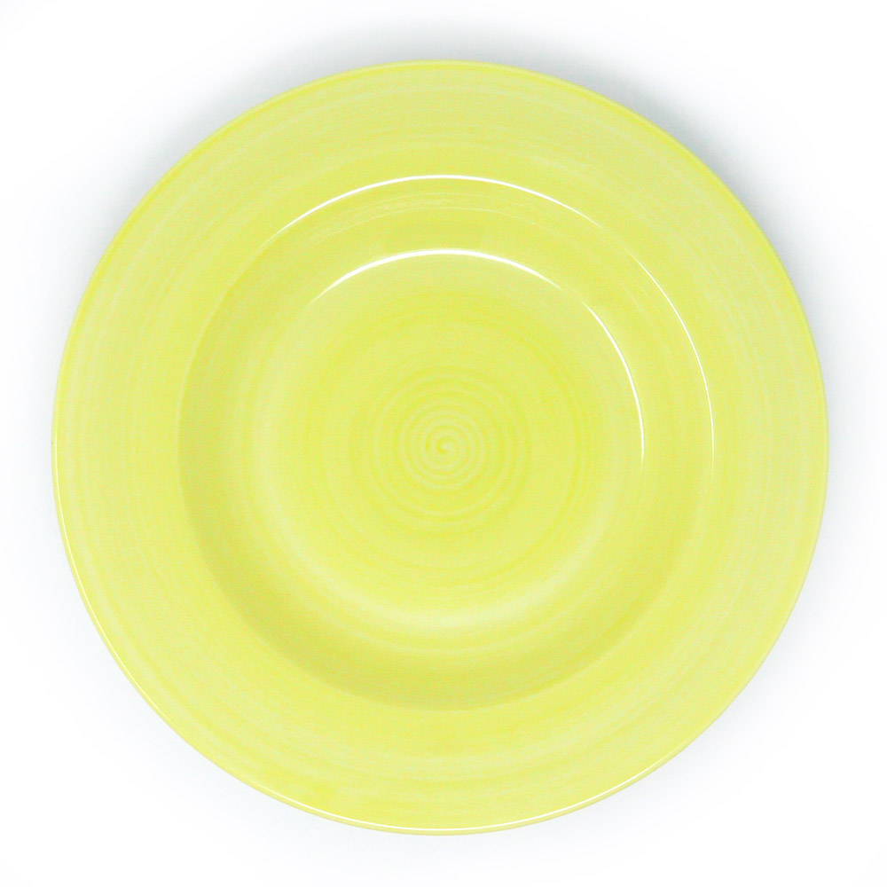 Assiette creuse Dudson Full wrapover Brushstrokes Malaspina Yell -Assiette à pâtes - 11 3/8 po · 12/caisse