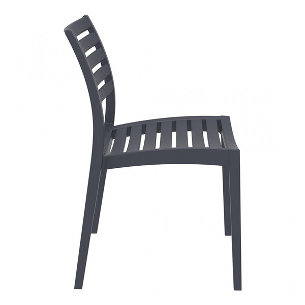 Chaise Ares par Siesta - Polypropylène gris foncé — image 2
