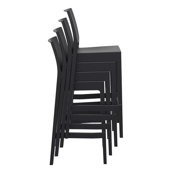Chaise de bar Maya par Siesta - Noir - Polypropylène renforcé de fibre de verre — image 3