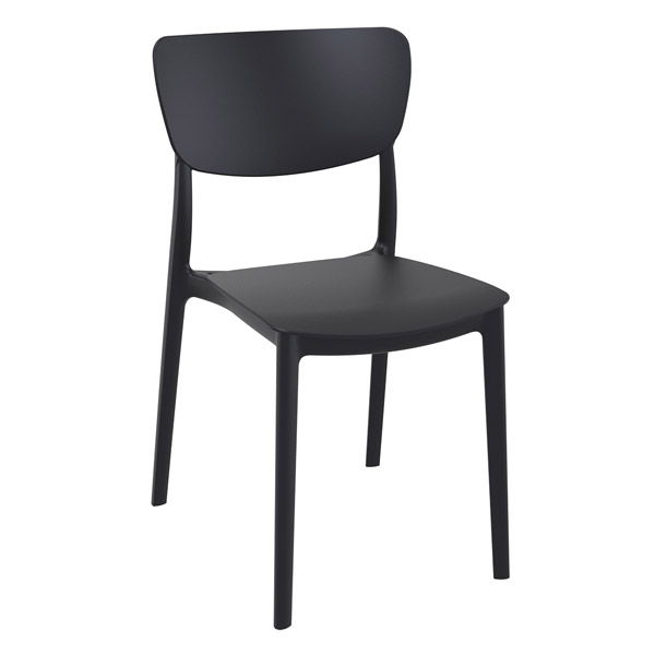 Chaise Monna par Siesta - Polypropylène noir