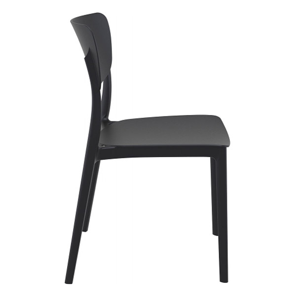 Chaise Monna par Siesta - Polypropylène noir — image 2