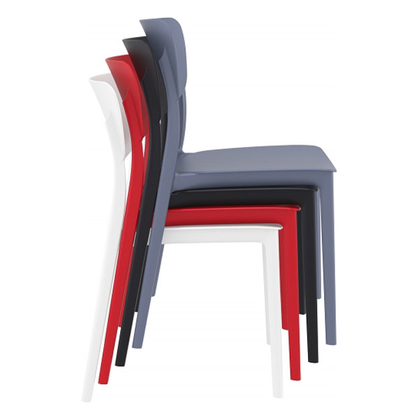 Chaise Monna par Siesta - Polypropylène noir — image 3