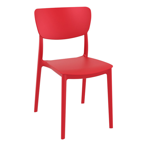Chaise Monna par Siesta - Polypropylène rouge