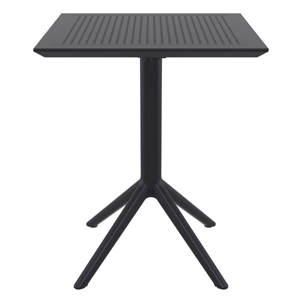 Table pliante Sky 60 par Siesta - Noir - Résine durable et résistante aux intempéries