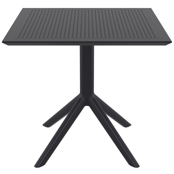 Table Sky 80 par Siesta - Noir - Résine durable et résistante aux intempéries