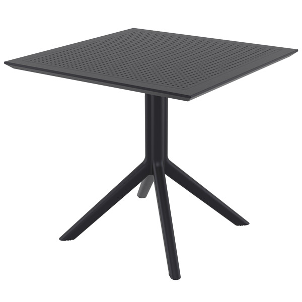 Table Sky 80 par Siesta - Noir - Résine durable et résistante aux intempéries — image 2