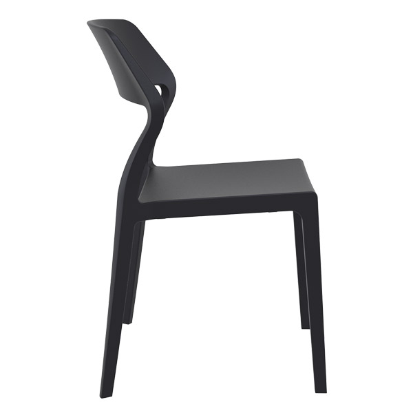 Chaise Snow par Siesta - Noir - Polypropylène renforcé de fibre de verre — image 2