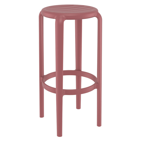 Tabouret de bar Tom 75 par Siesta - Marsala - Polypropylène renforcé de fibre de verre — image 2