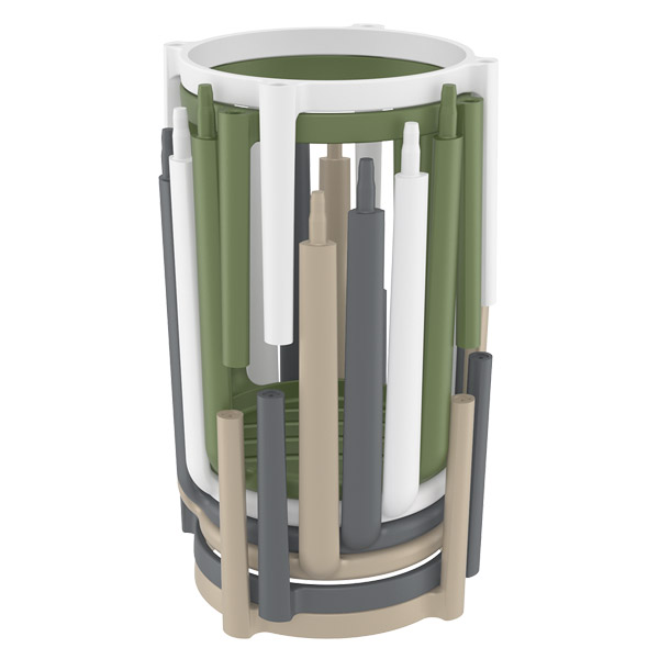 Tabouret de bar Tom 75 par Siesta - Marsala - Polypropylène renforcé de fibre de verre — image 3