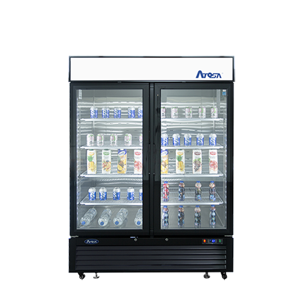 Réfrigérateur présentoir 2 portes vitrées Atosa MCF8723GR