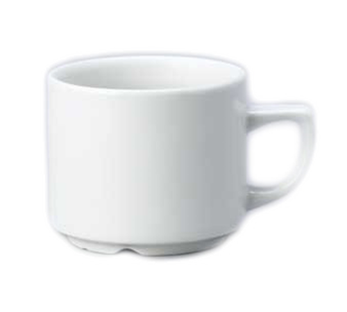 Tasse à thé Churchill WHCOL1 - White Holloware · 7 oz · 2 15/16 po de dia. x 2 1/2 po H · Blanc