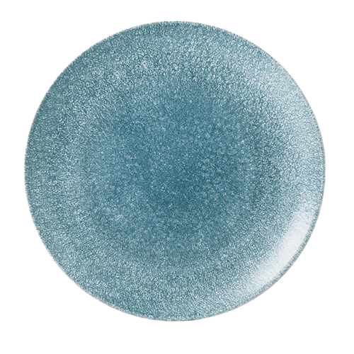 Assiette plate Churchill RKTBEV111 - Studio Prints Raku · 11 1/4 po · Bleu topaze