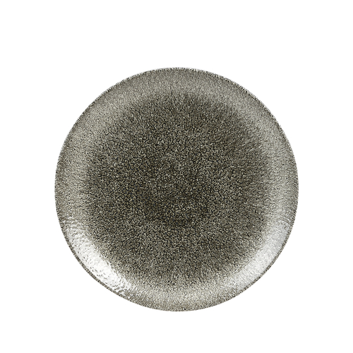 Assiette plate Churchill RKBQEV101 - Studio Prints Raku · 10 1/4 po · Quartz noir