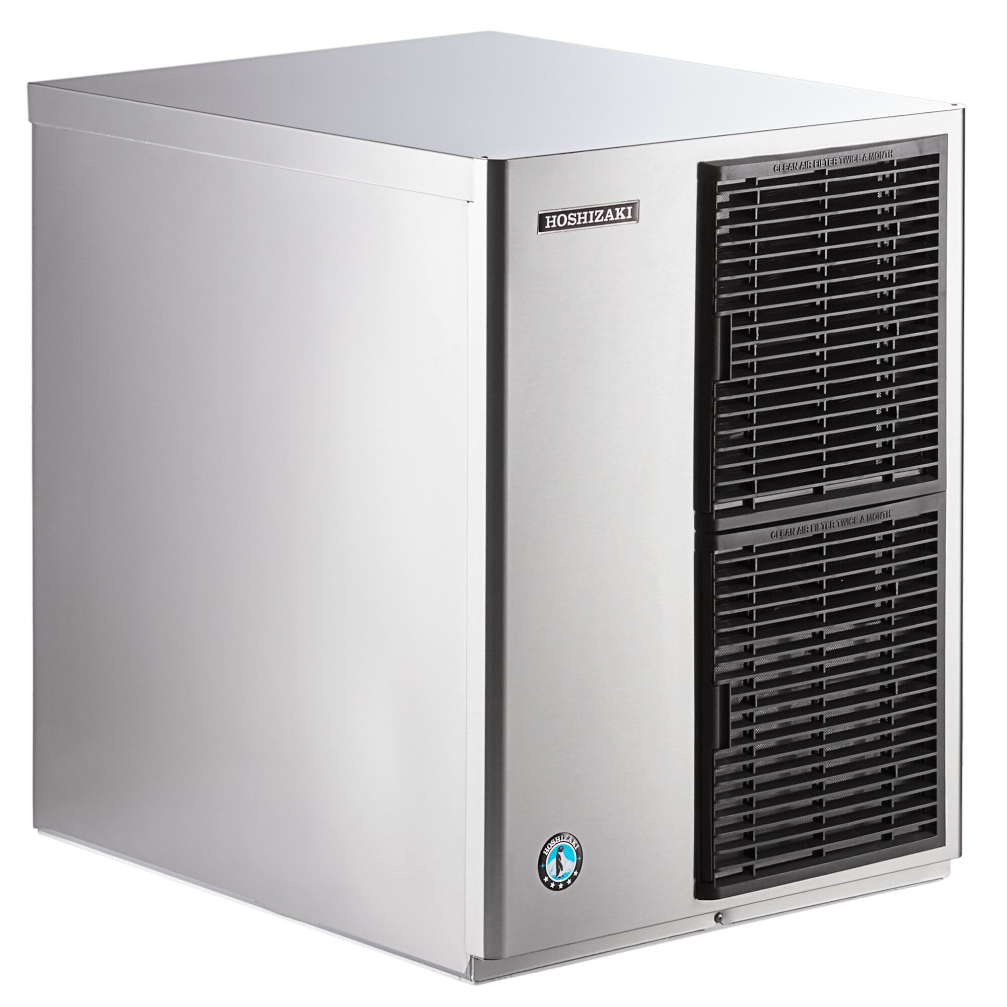22" Machine à glaçons croissant format étroit à refroidissement par air Hoshizaki KM-520MAJ - 556 lb.