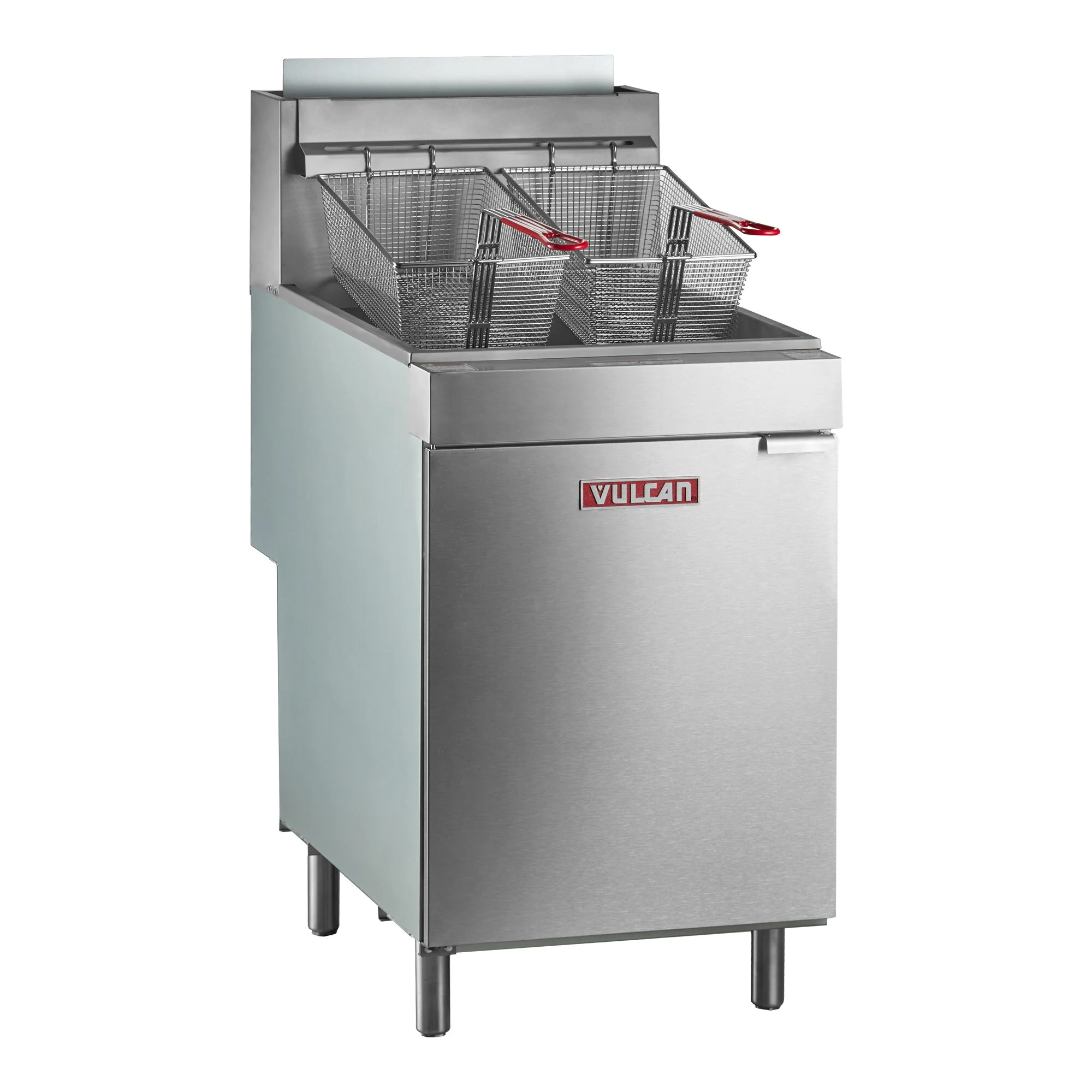 Friteuse sur pied au gaz naturel Vulcan LG500-1 65-70 lb - 150,000 BTU