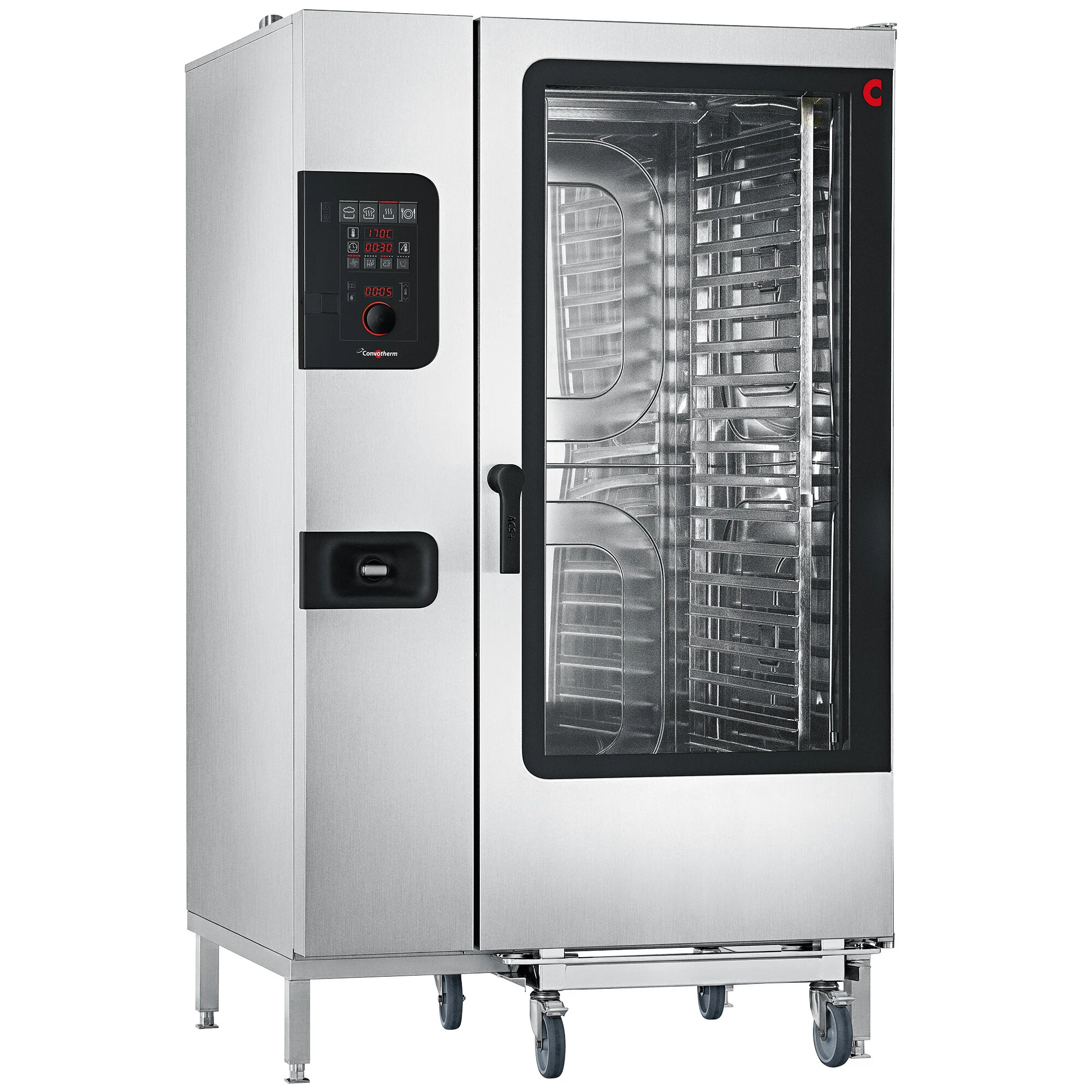 Four combiné pleine grandeur enfournable sans chaudière électrique avec contrôles EasyDial Convotherm C4ED20.20ES - 208V, 3 Phase, 66.4 kW
