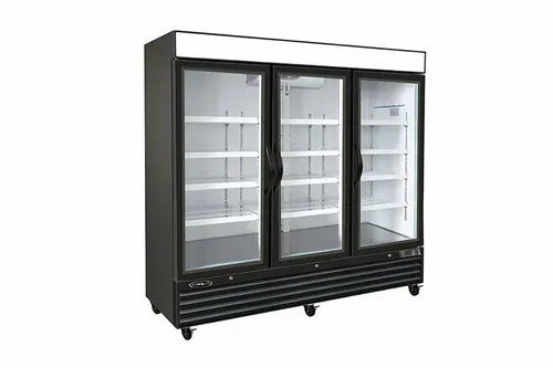 Congelateur vitrine a 3 portes vitrees Kool-It KGF-72DV