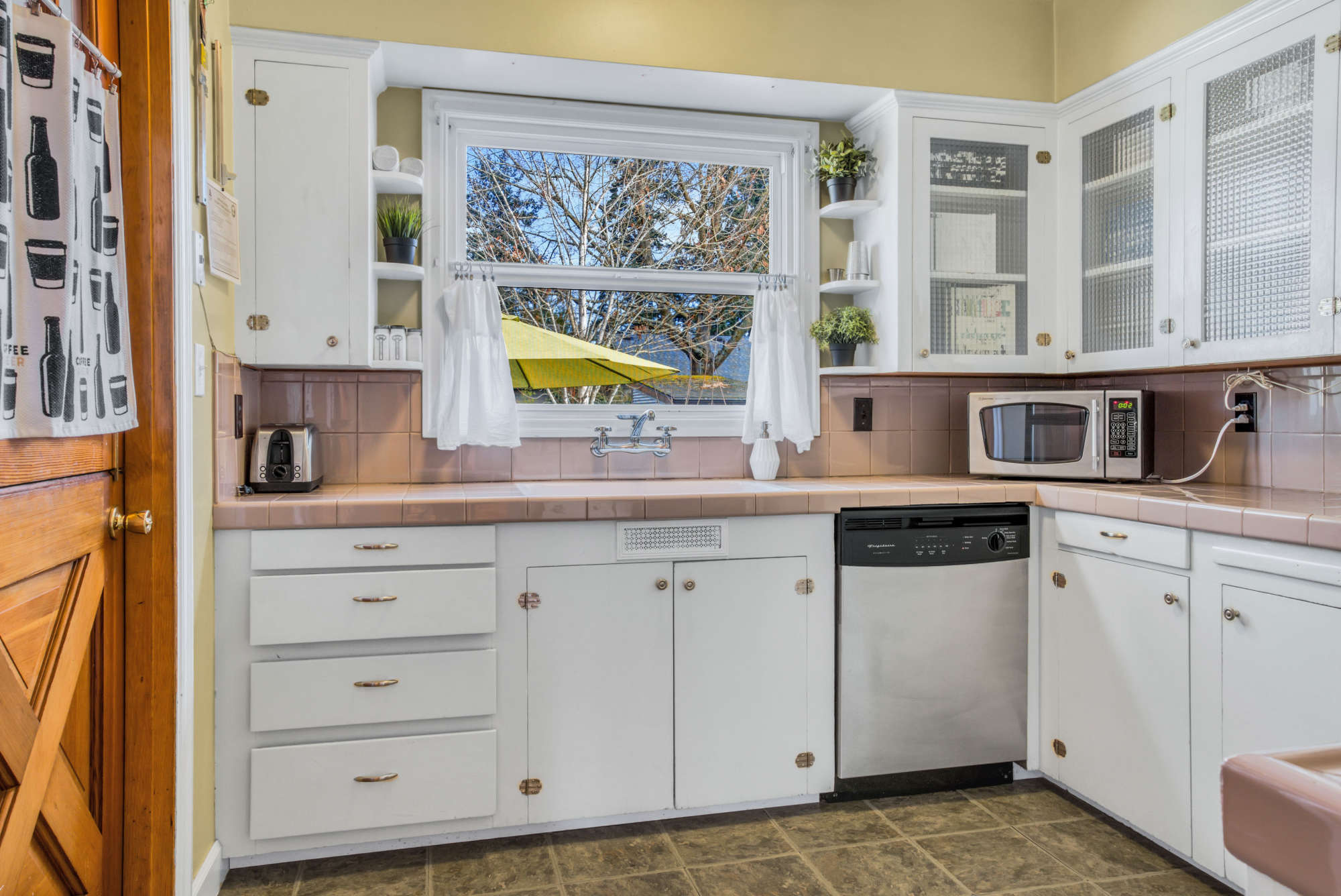 Kitchen has everything a typical house has for your cooking needs