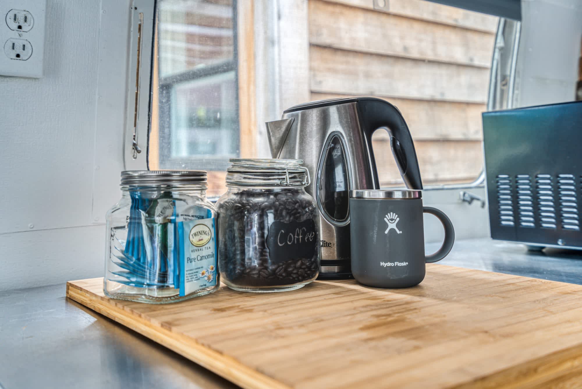 Single Cup or French Press Local Coffee in the Airstream