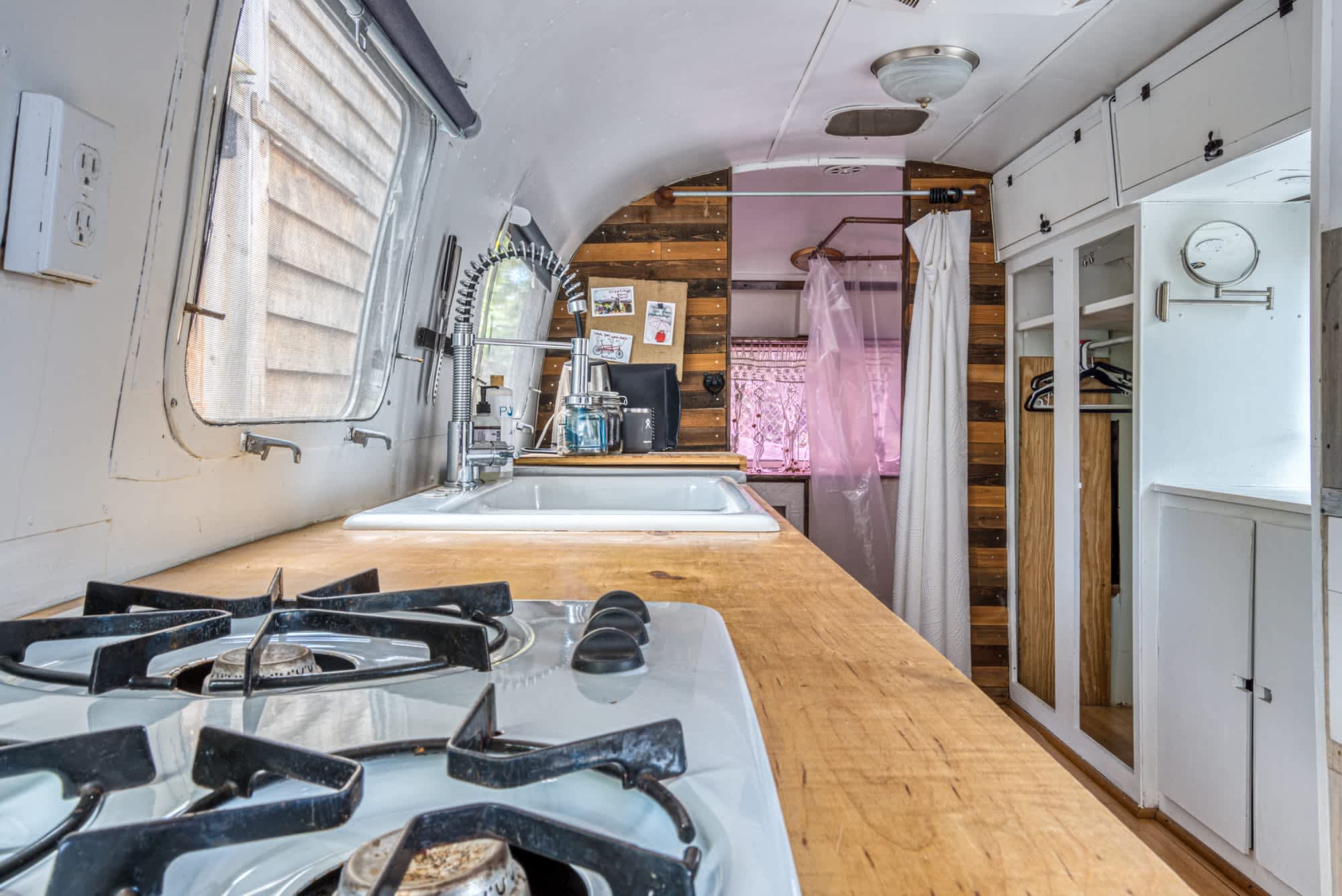 Airstream stove top