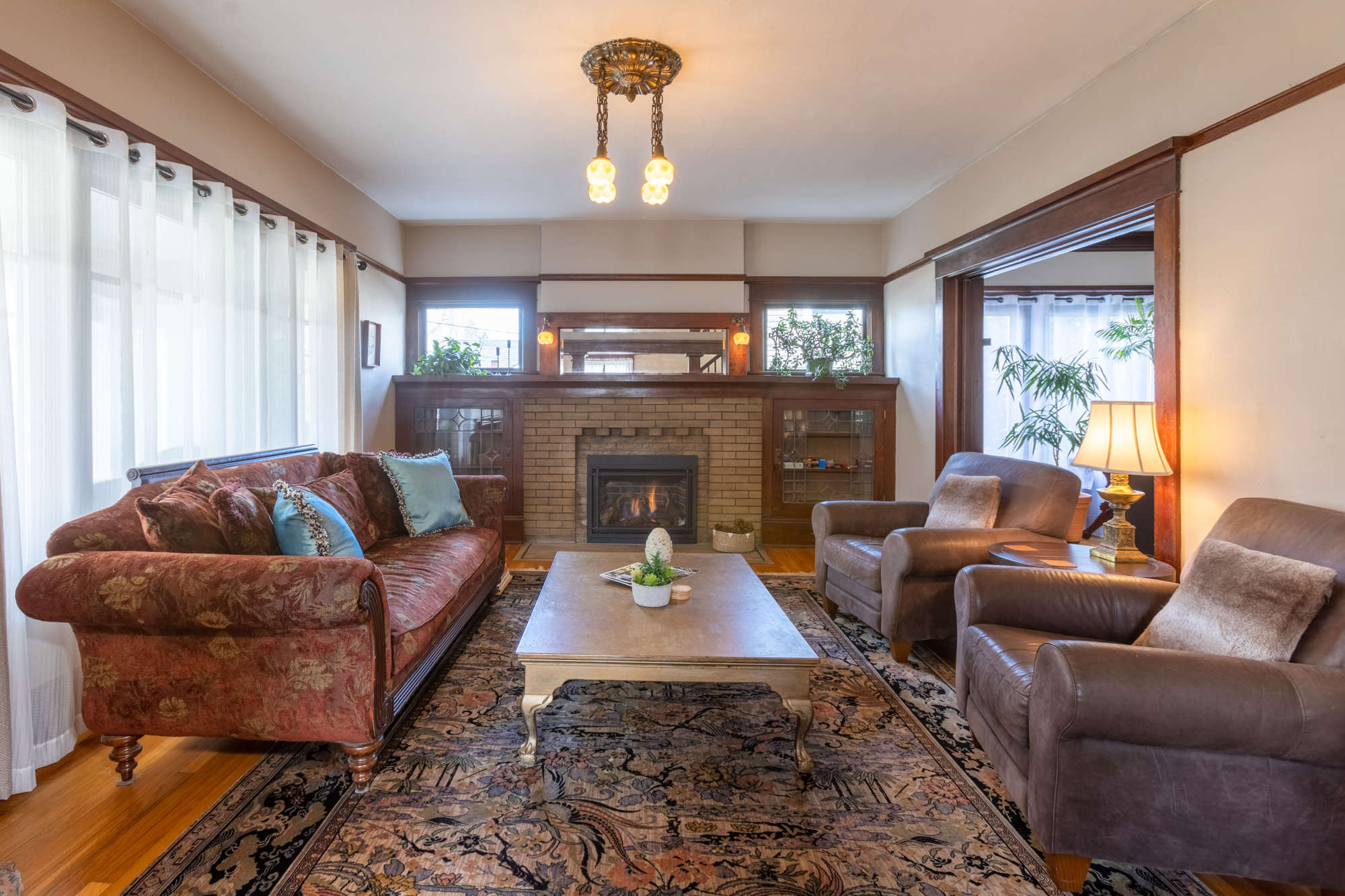 living room of the main house