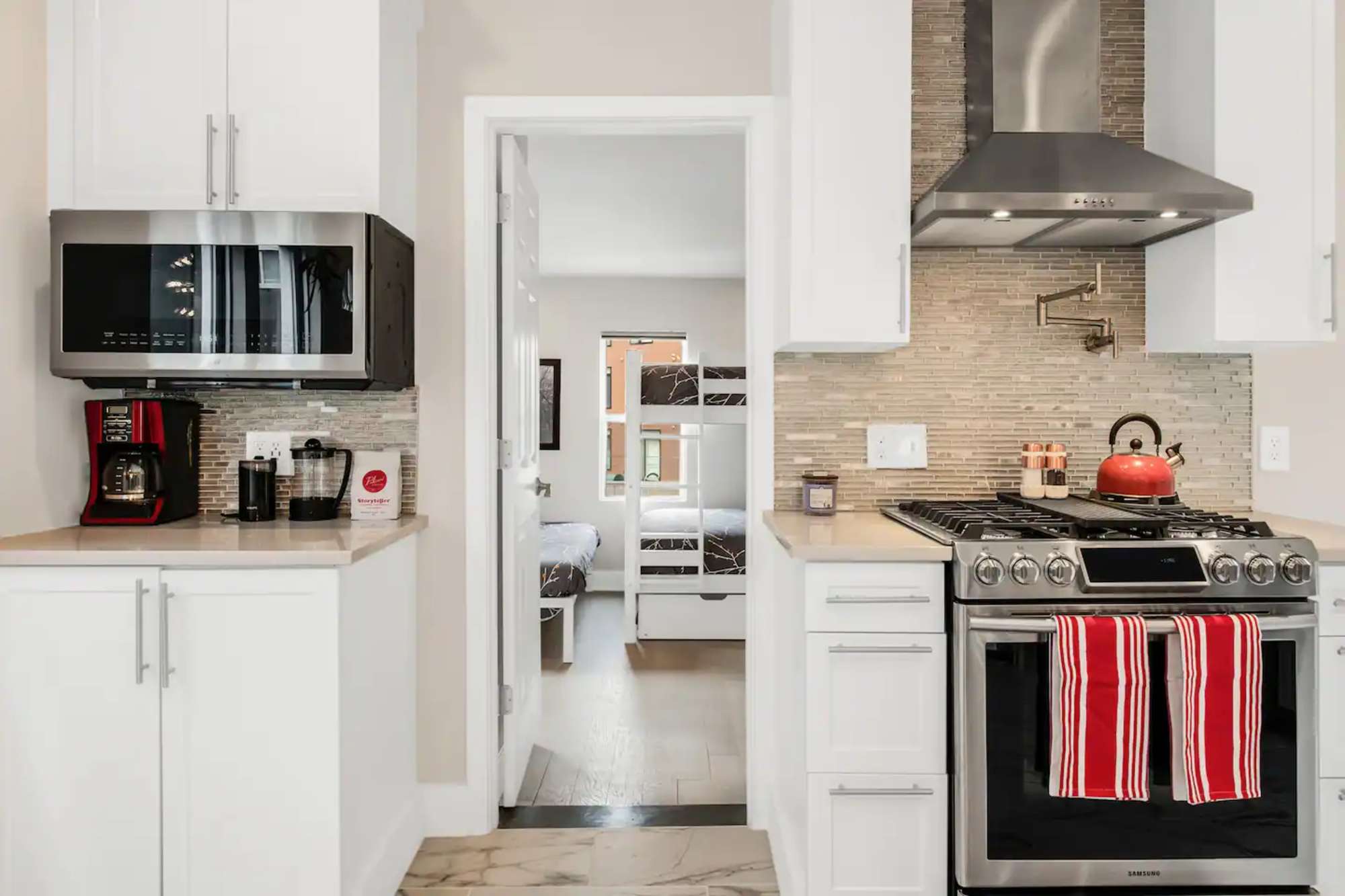 updated open-concept kitchen
