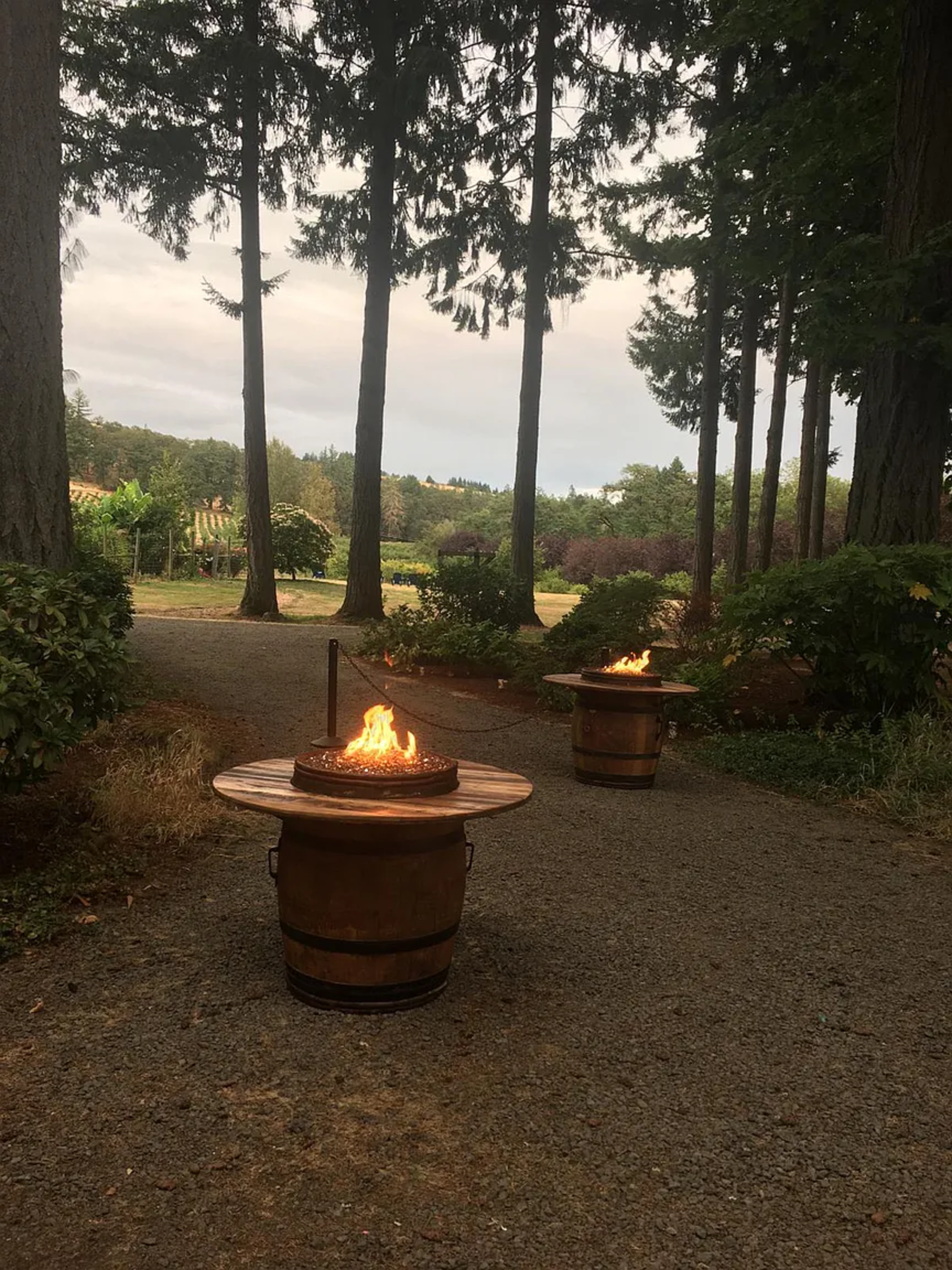 Fire tables available for use